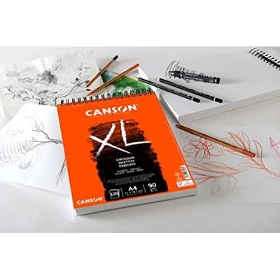 Skizzenblock A5 60 Blatt 90g/m² cremeweiß CANSON XL Croquis Spiralblock