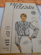 2 Schnittmusterbogen Neue Modelle 2-0737,  1-0954, Rock u. Bluse, Kleid, DDR