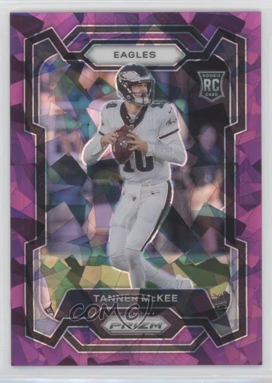 2023 Panini Prizm Rookies Purple Ice Prizm 201/225 Tanner McKee #383 2h5
