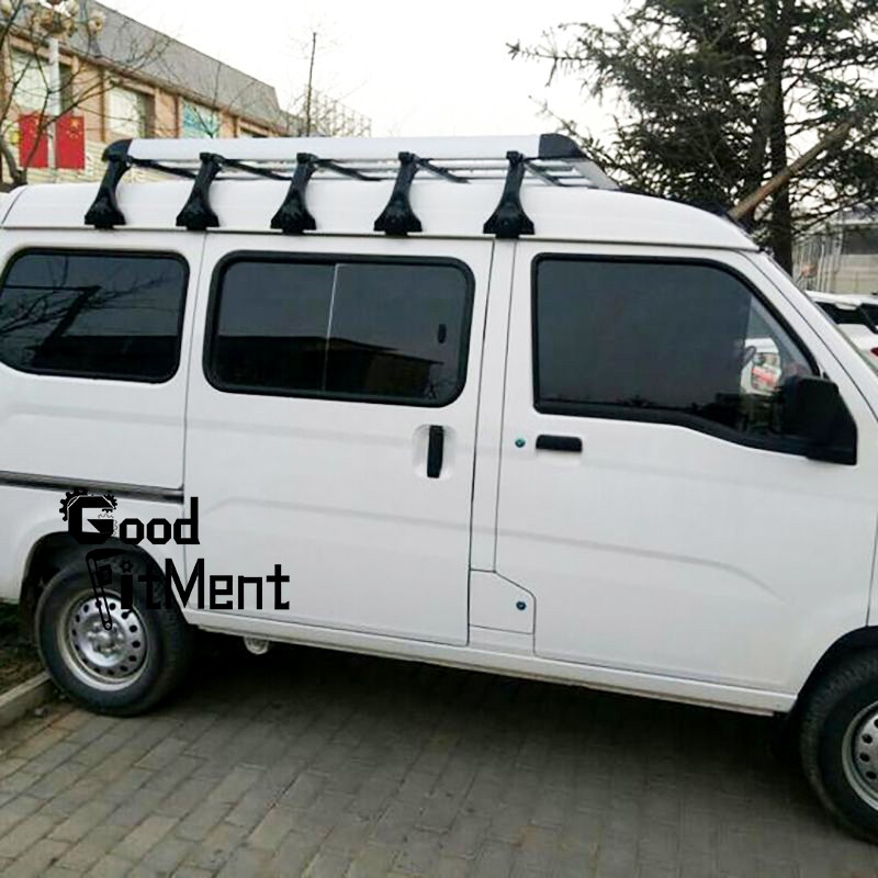 63" Roof Rack Cross Bar Rain Gutters Rails 130LB For Ford Transit Connect 14-25