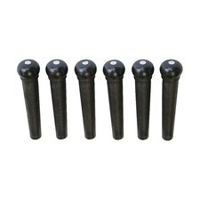 Graph Tech Tusq Ivory Acoustic Guitar Bridge Pins Black White Dot