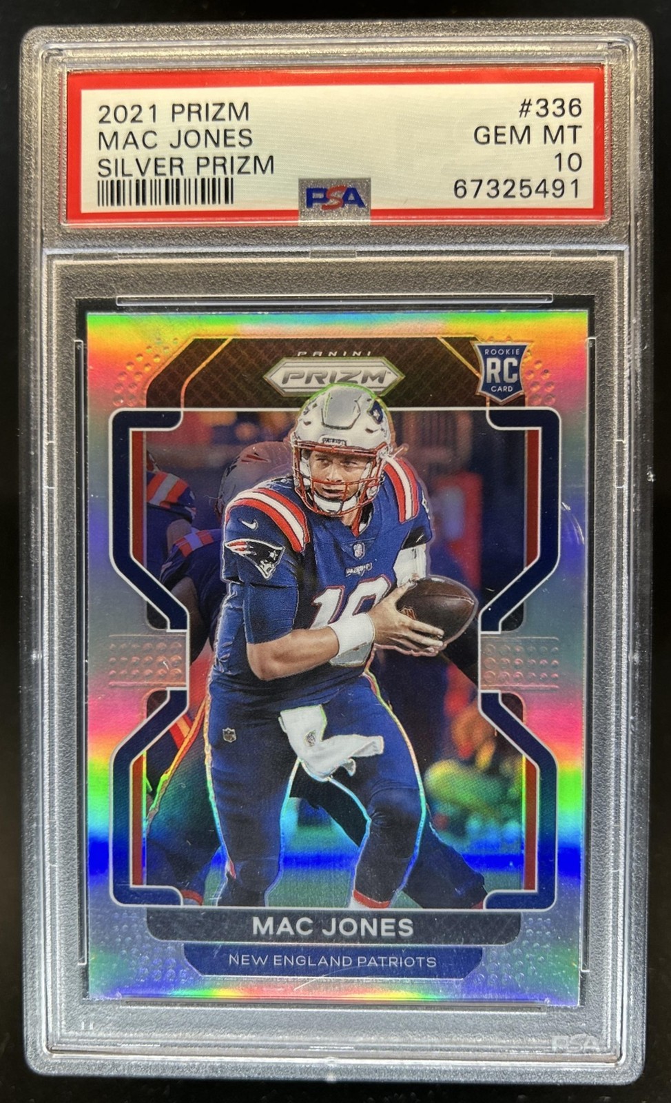 Mac Jones Panini Prizm #336 Silver Prizm