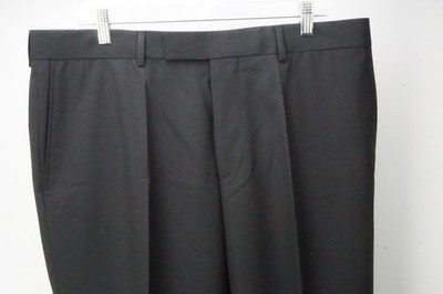 Hugo Boss Parker 2 Charcoal Gray 100% Wool Pants Trousers 38 Brand NEW