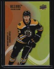 2022-23 Upper Deck Allure #SF-43 Charlie Coyle Color Flow Orange-Yellow