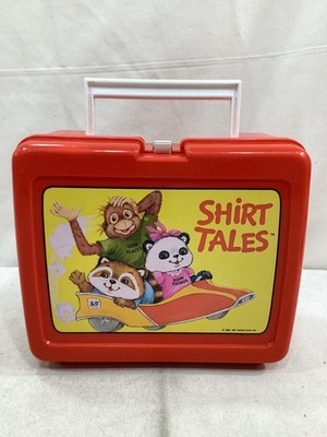 1981 Vintage Shirt Tales Lunch Box Plastic Thermos MINT Unused Tags Aladdin NEW