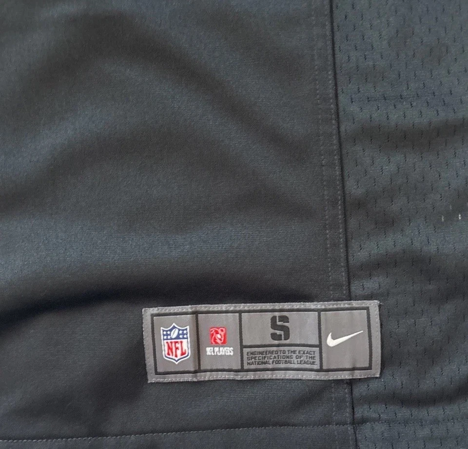 Camiseta de fútbol americano Nike Las Vegas Raiders Khalil Mack #52 NFL para hombre pequeña negra Foto 4 de 4