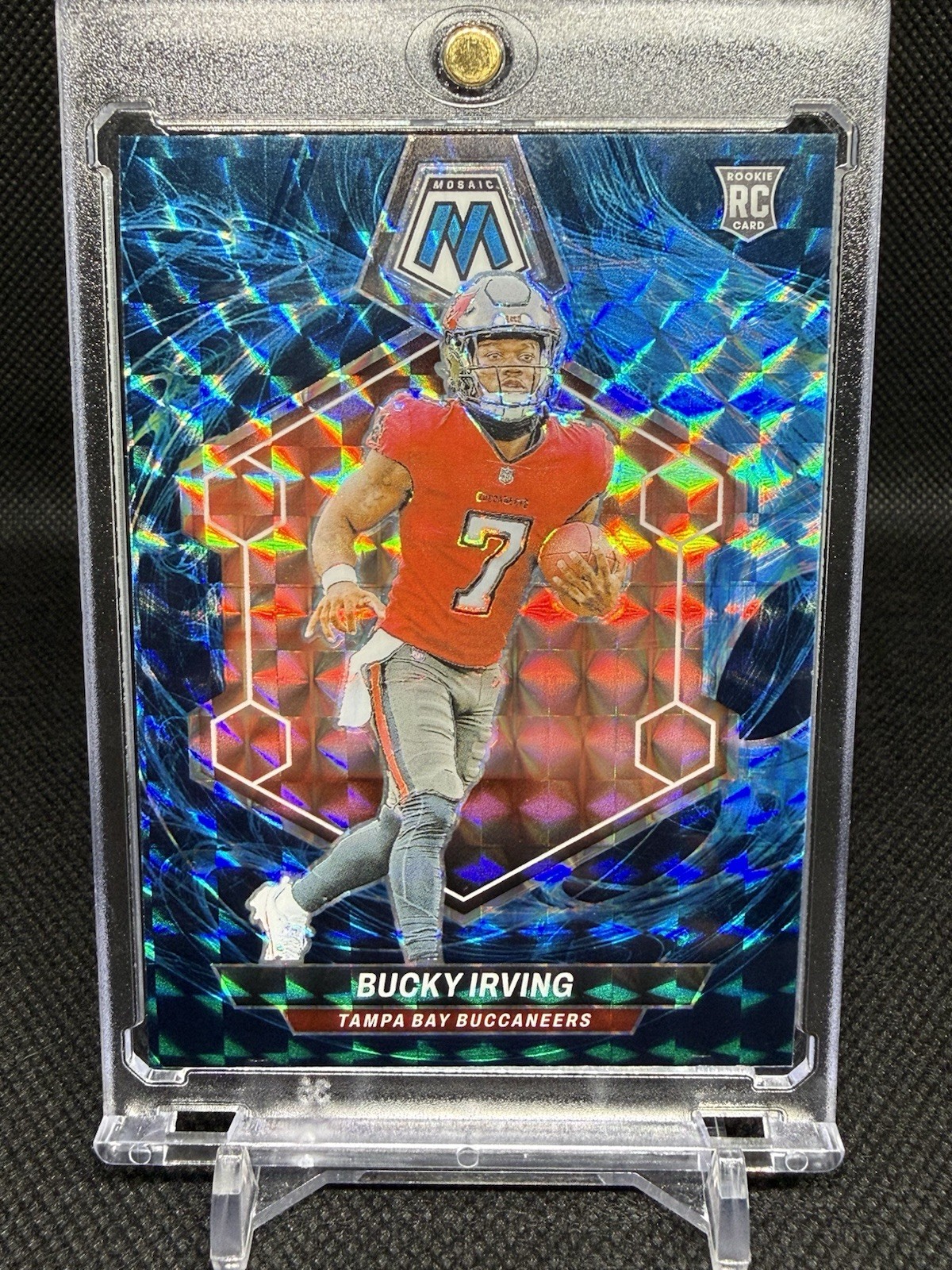 2024 Panini Mosaic - Rookies Bucky Irving #385 Genesis Mosaic Prizm (RC)