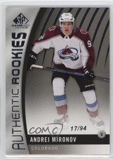 2017-18 SP Game Used Authentic Rookies 17/94 Andrei Mironov #139 1k9