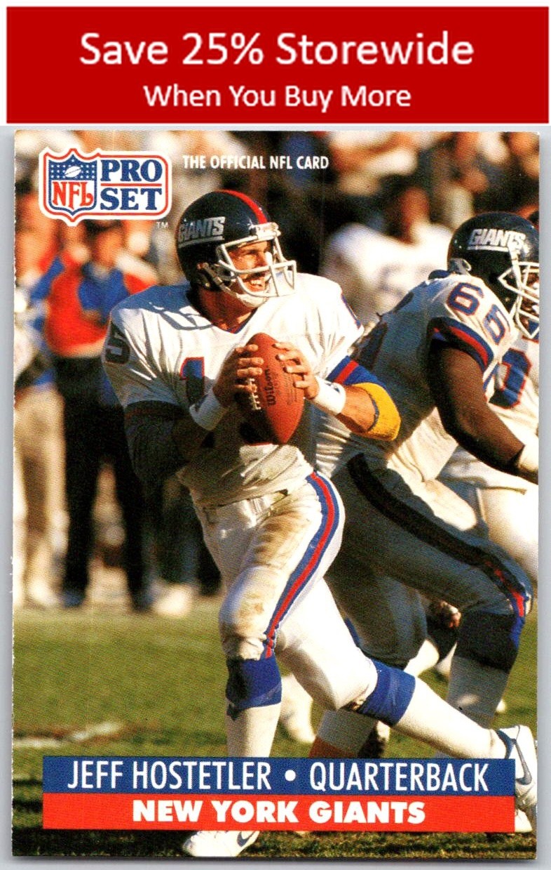 Jeff Hostetler 1991 Pro Set #63 New York Giants