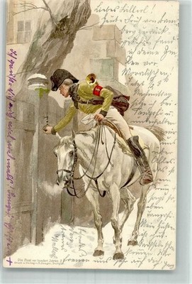 38214055 - A Postillon on Horseback Noble Correspondence Postman 1901