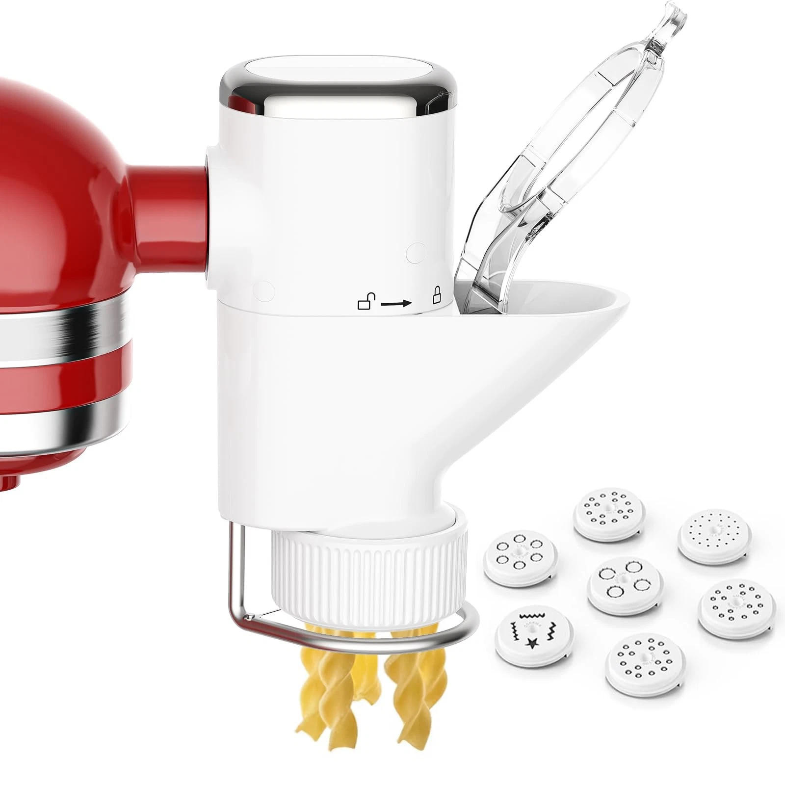 Gourmet Pasta Press Attachment for KitchenAid Stand Mixers, Pasta Maker Kitch...