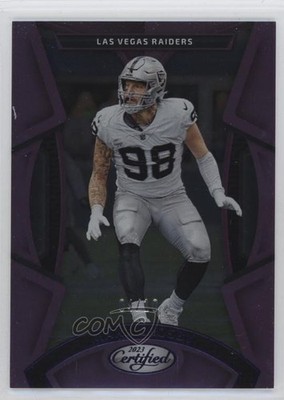 2023 Certified FOTL FOTL Mirror Purple 4/10 Maxx Crosby #15 1r7d