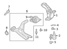 NEW OEM 2018-2022 HONDA ACCORD LOWER CONTROL ARM BOLT 90118-TVA-A00