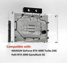 GPU Water Block For MAXSUN GeForce RTX 4090 Turbo 24G/Palit RTX 4090 GameRock OC