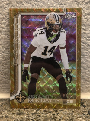 2025 Topps Chrome Kool-Aid McKinstry Gold Wave /50 - FIRST ON PRINT #224