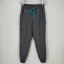 FIGS High Waised Zamora Jogger Scrub Pants Womens Small Gray Nurse Medical
