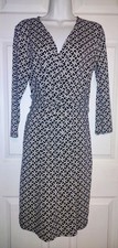 TALBOT'S Size Medium L/S Faux Wrap Dress