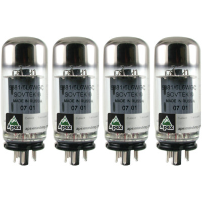 5881 / 6L6WGC, Sovtek, Matched Vacuum Tube, Apex Matched Quad, Power