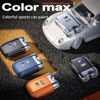  Waterproof Portable USB Men Shaver, Mini Double Head Washable Electric Razor