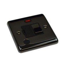 Black Nickel Polished Sockets and Switches Black Trim - Definition Range