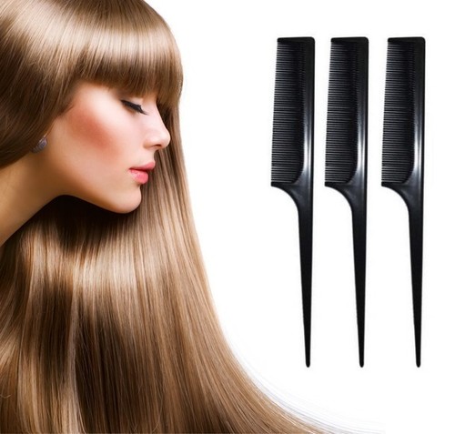 Sallys Black Salon Professional Hairdressing Barber / Rat Tail Hair Styling Comb - Picture 6 of 16