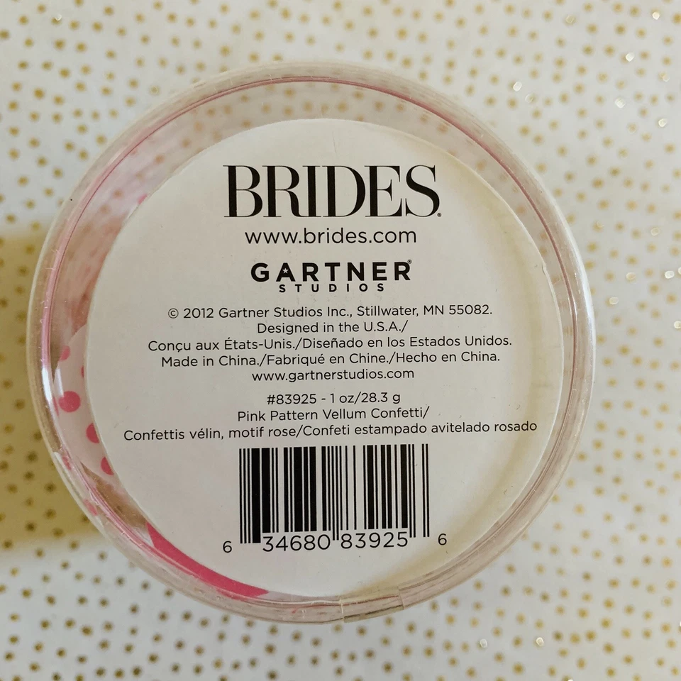 Brides By Gartner Studios Pink Pattern Vellum Paper Confetti, 1 oz Polka Dots - Image 4 of 4