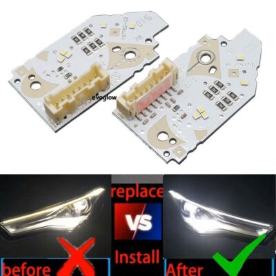 LH&RH Daytime Running Light DRL Board Chip For Audi A6 C7 16-18 Xenon Headlight