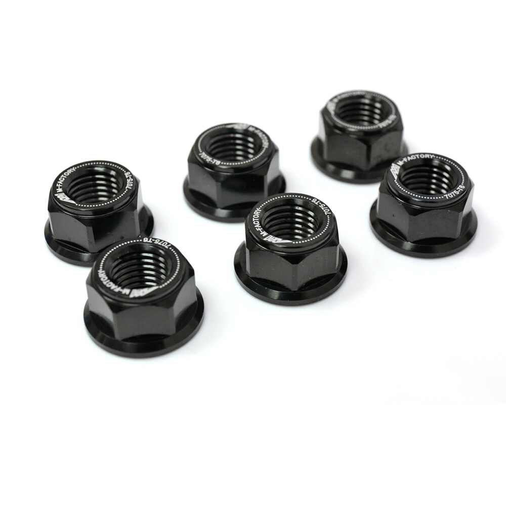 Black CNC Racing Rear Sprocket Nuts M10 For Kawasaki ZX-6R Black CNC Racing Rear Sprocket Nuts M10 For Kawasaki ZX-6R