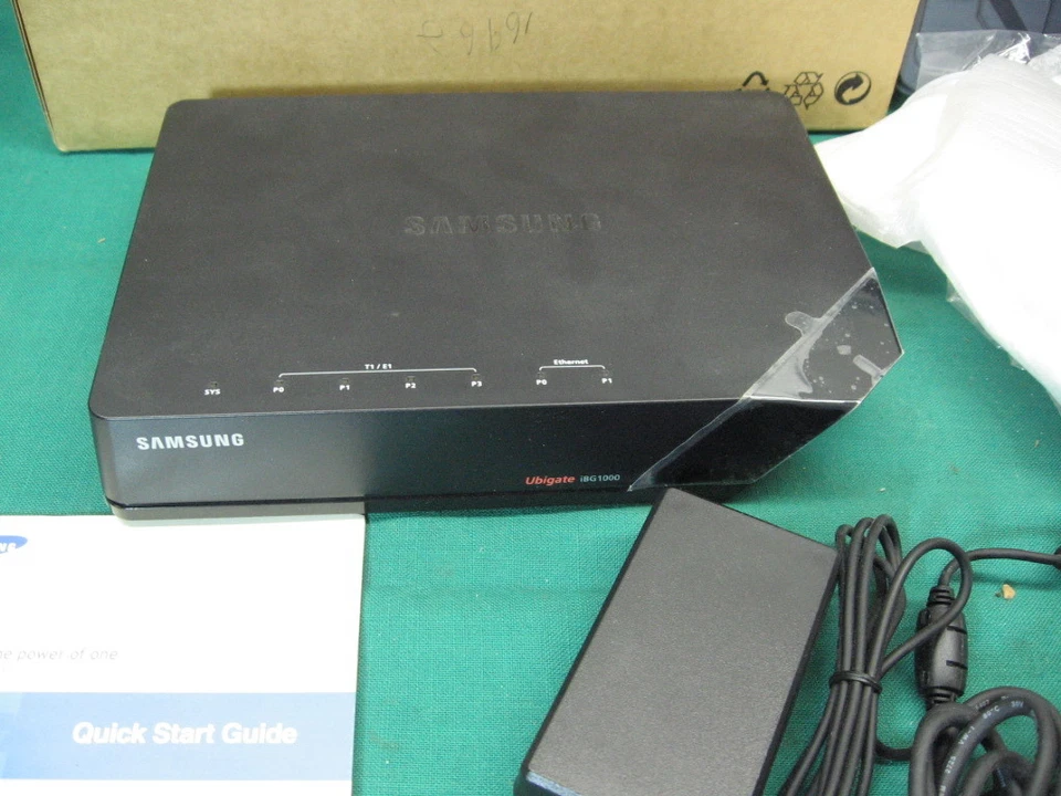 SAMSUNG UBIGATE IBG1000 T1/E1 ROUTER FIREWALL VPN MODEM ROUTER WITH POWER SUPPLY - Image 3 of 4