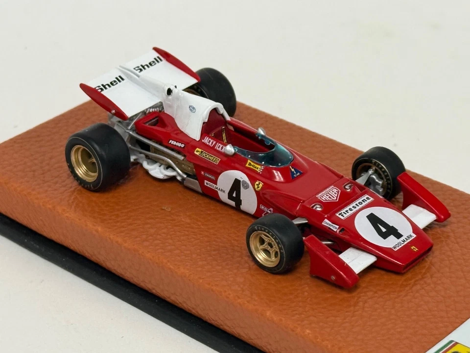 1/43 法拉利 312 B2 来自 1972 年 F1 赛季 Jacky Icxk 皮革底座 JPN268 — 第 4/4 张图片