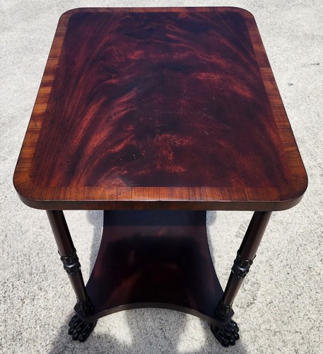 Claw Footed Occasional Lamp Side Table Vintage by Hickory Chair Co - Picture 13 of 14