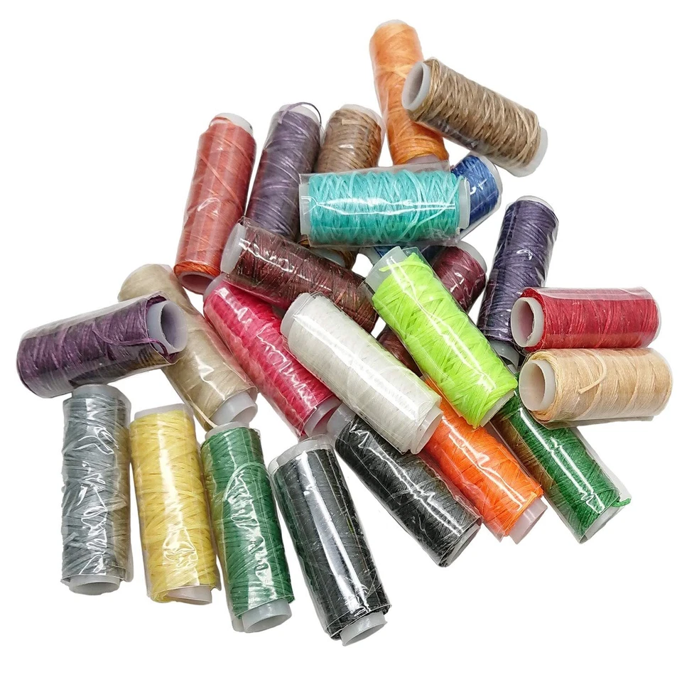 24 Colors Waxed Thread Leather Sewing ThreadHand Stitching Thread for Hand Se... - Image 2 of 4