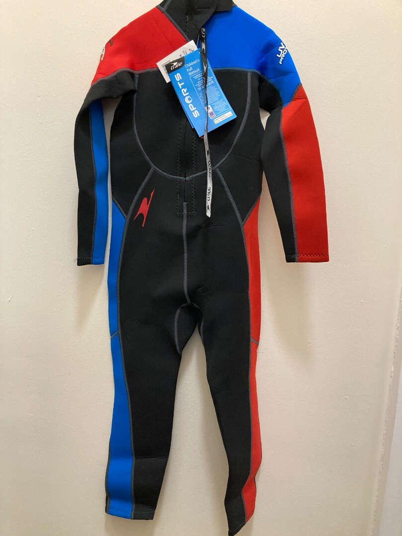 CRANE WAIHUI Children's full wetsuit long sleeve & leg BNWT size 910y