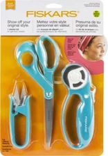 Fiskars Garment 3pcs-Rotary Cutter, Thread Snips & Scissors
