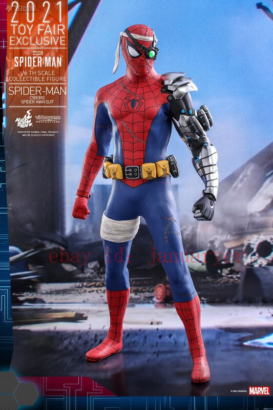 HOT TOYS アメコミフィギュア15体セッ new / used Perfect Hot Toys 1/6 Vgm51 Spider-Man Cyborg Spider-Man Suit