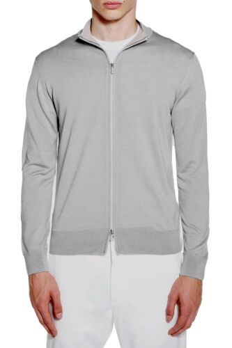 $795 eleventy FULL-ZIP BOMBER SWEATSHIRT | GREY SAND | Medium - Picture 2 of 15