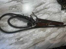 Split Ear Headstall with Twisted Oring Snaffle And Braided Loop Reins
