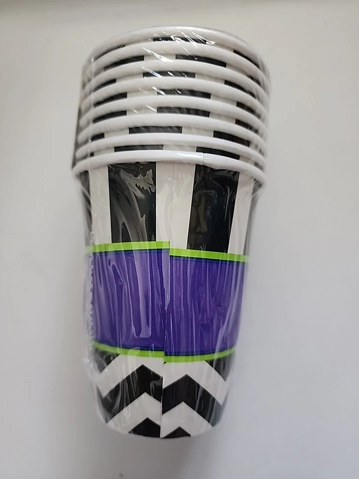 Fiesta de cumpleaños para adultos 50th Celebration 8ct Chevron Stripes 9 oz. Tazas de papel Foto 2 de 4