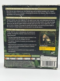 Caution Seaman SEGA Dreamcast Game CIB W/ Microphone & Foam Ball