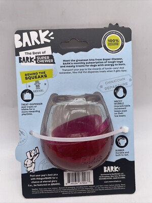 Bark Box Super Chewer Vino Vidi Vici Wine Goblet Toy Treat