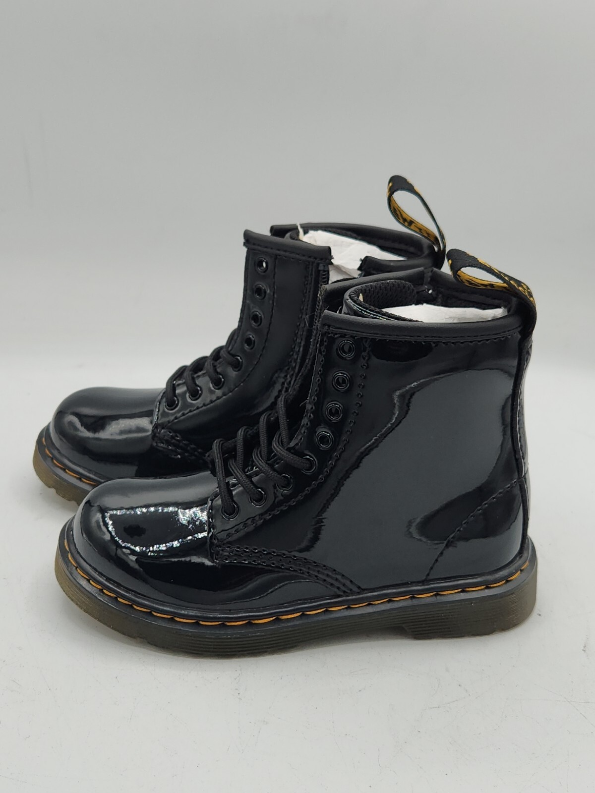 Dr Martens 1460 T Boots Black Toddler Patent Leather Doc Martens Size 9