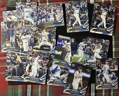 2024 World Series Champs LA Dodgers TOPPS NOW (15) Team Set + Ohtani Parallel