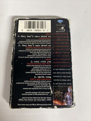 Michael Jackson -They Don't Care About Us Cassingle Tape R&B Pop