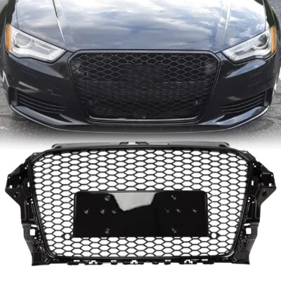Fits Audi A3 S3 8V 13-16 RS3 Style Front Bumper Grille Honeycomb Radiator Grill