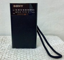 Sony ICF-P26 Portable Pocket FM/AM Radio Built-in Speaker Tested & Working Clean