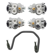 Front Brake Wheel Cylinders & Brake Pipe for Honda TRX350 TRX400 Rancher 300 400