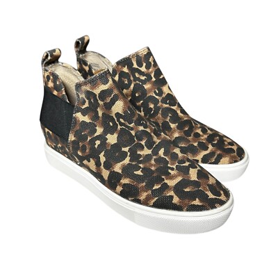 Steve Madden Women's Size Crushin Leopard Slip-on Sneaker