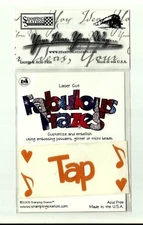 STAMPING STATION  "Tap"  BRAND NEW: Sheet Is 1 3/4" x 4"  Orange: Photo Sticker