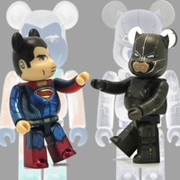 Bearbrick Dc Comics Superman Armored Batman 2ER Pack Mini Action Figur7Cm Xx