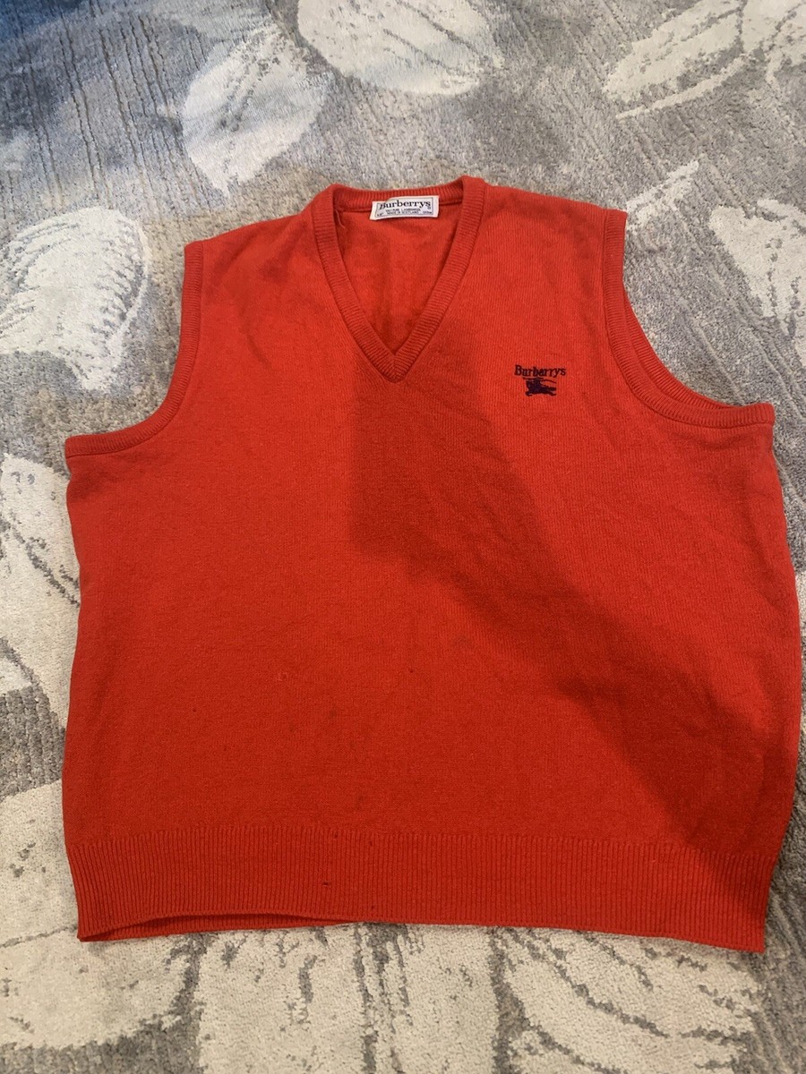 Burberry 100% Lambs Wool Sweater Vest